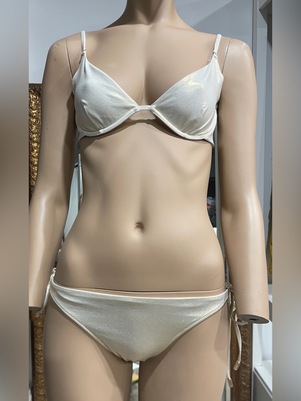Melissa Odabash NWOT Gold Bikini: Top 8, Bottom 10